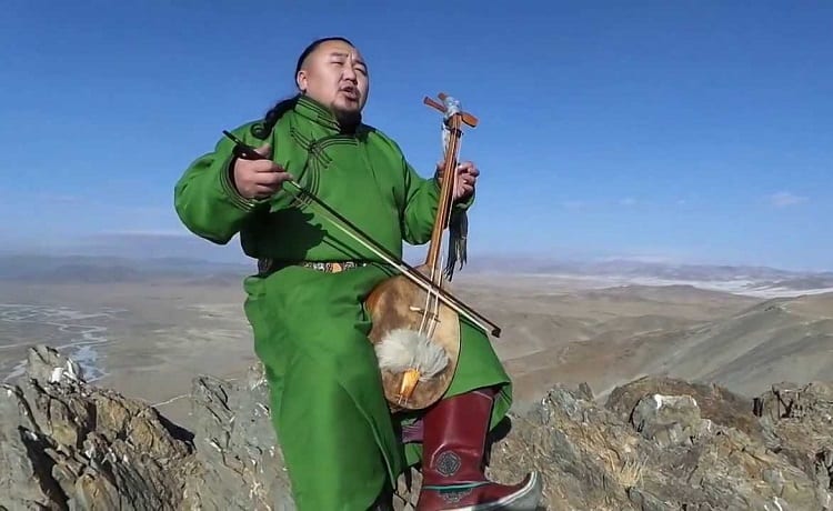 Musician On Mountain