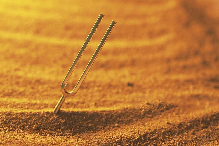 Music Fork In Sand