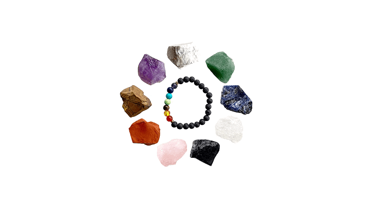 Alternative: RENS 10 Piece Chakra Healing Crystals Set