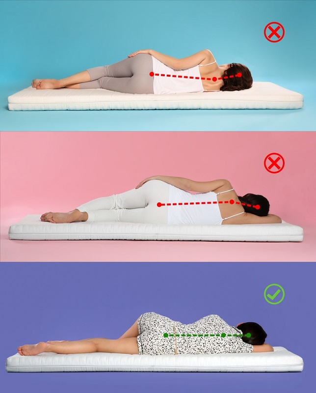 photos of women lying on mattress