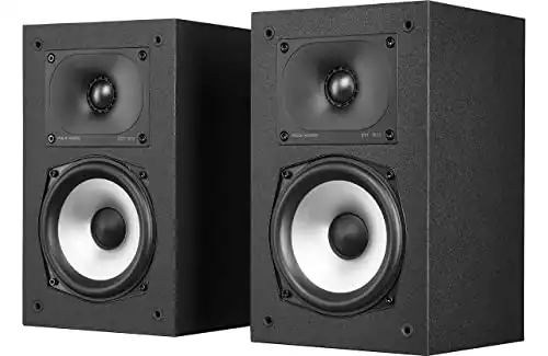 Polk Audio Monitor XT15 Pair of Bookshelf or Surround Speakers - Hi-Res Audio Certified, Dolby Atmos & DTS:X Compatible, 1" Terylene Tweeter & 5.25" Dynamically Balanced Woofer, Midn...