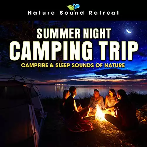 Summer Night Camping Trip: Campfire & Sleep Sounds of Nature