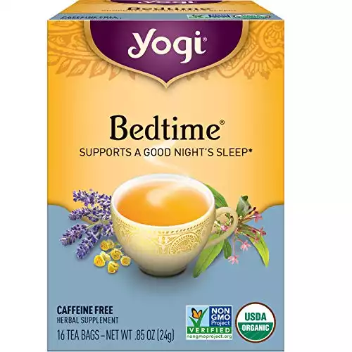 Yogi Tea - Bedtime (6 Pack) - Supports a Good Night’s Sleep - Tea with Passionflower, Chamomile, Valerian Root, and Lavender - 96 Organic Herbal Tea Bags
